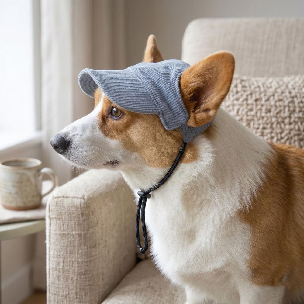 Cute Dog Cap, Small Dog Accessories, Corduroy Pet Outdoor Sunscreen Cap, Dog Casual Sunshade Cap, Cat/Dog Cool Fashion Hat