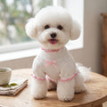 Princess Pet Dress for Dogs and Cats, Cute Dog Outfit, Autumn And Winter Thick Base Shirt Princess Style Bubble Sleeve Pet Cat